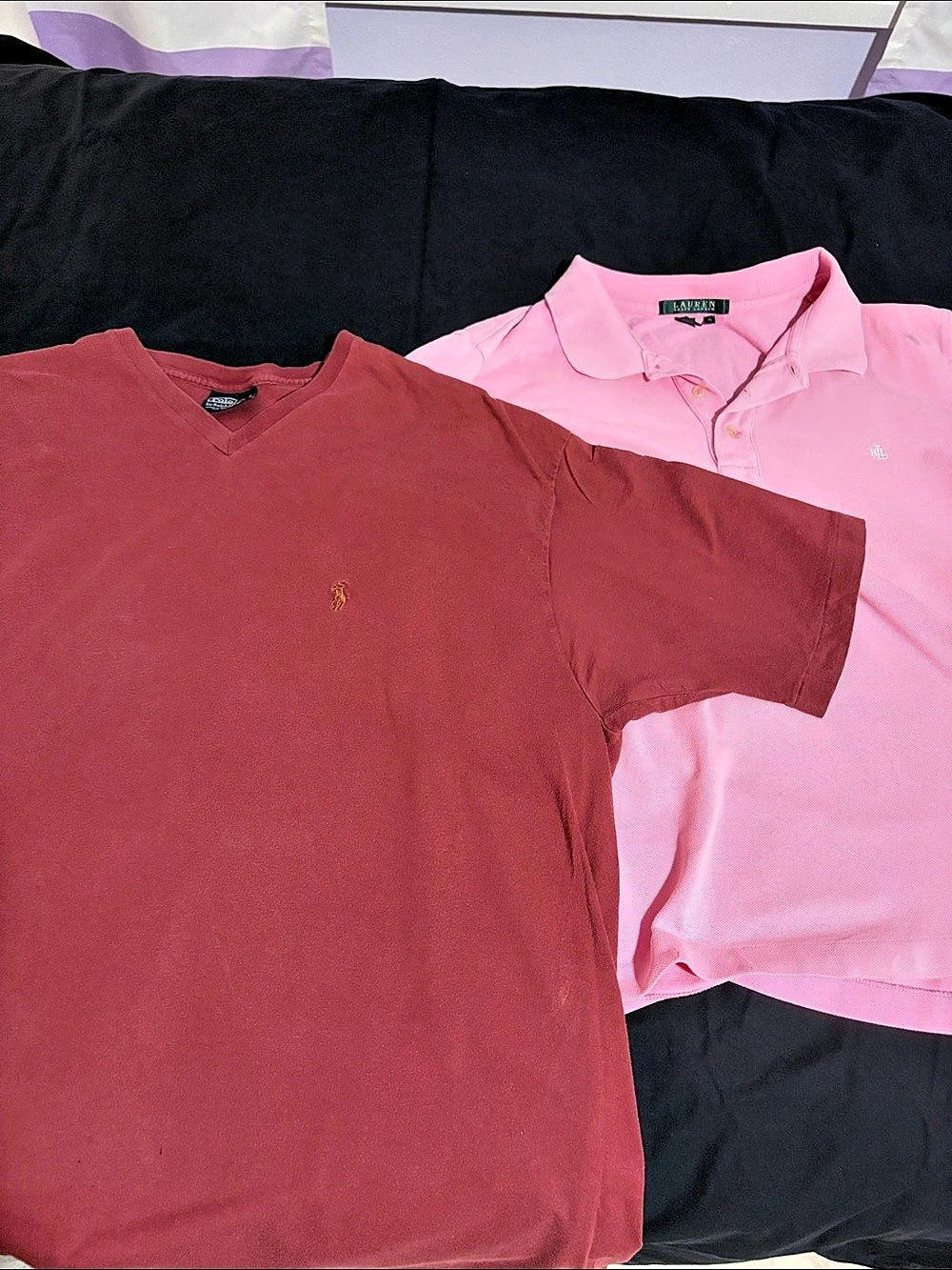 Lauren Ralph Lauren Polo shirt Cotton Shirts Pink & Red XL